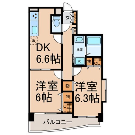 ベルメゾン花筐の物件間取画像